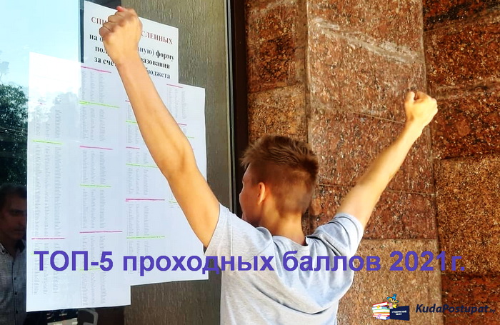 ТОП-5 проходных баллов 2021г. на бюджет в вузах Беларуси