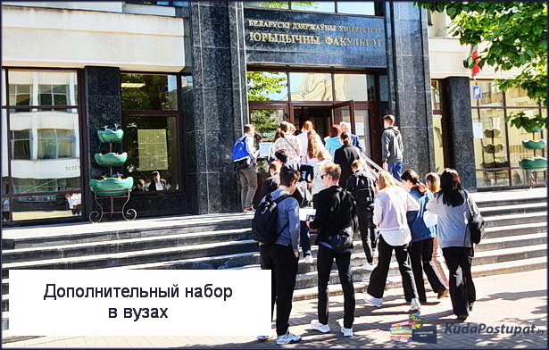 Дополнительный набор 2023г. в вузах на бюджет: сроки информирования, подачи документов и зачисления